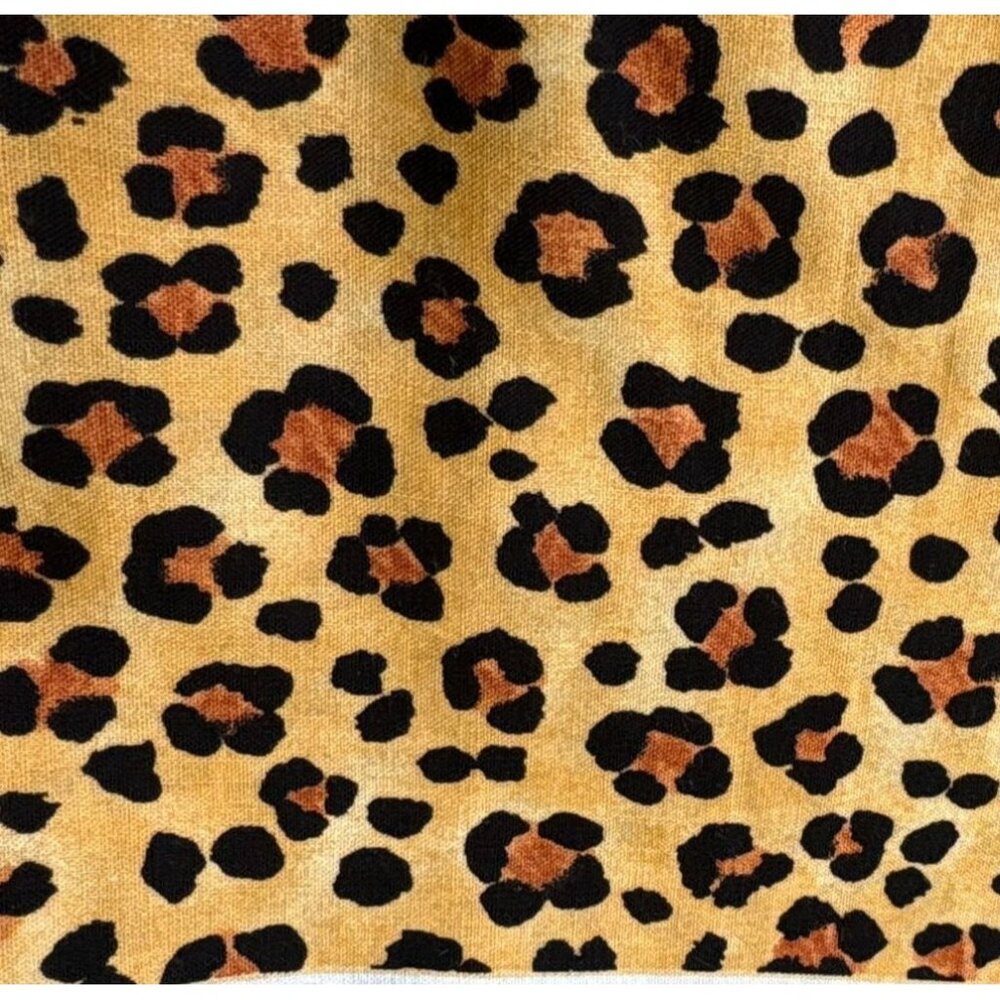 Peaceful Kingdom Leopard Print Fabric 1/2 yard x 40" Cotton Teresa Kogut